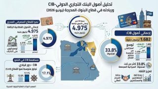 بنك CIB يتصدر البنوك المدرجة بالبورصة من حيث إجمالي الأصول بـ1.68 تريليون جنيه